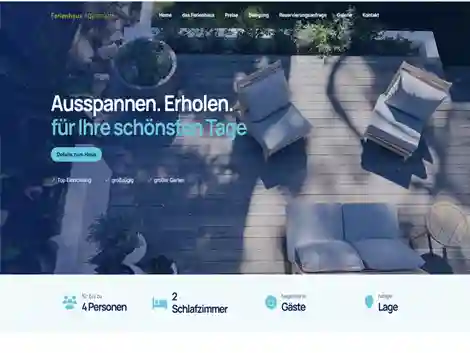 Website Vorlage Ferienhaus