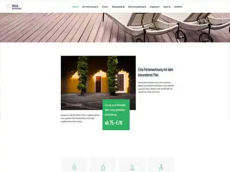 WordPress Website Ferienwohnung