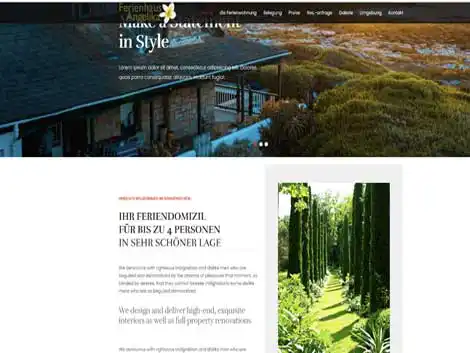 Homepage Demo Ferienwohnung