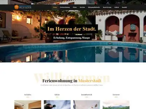 Wordpress Website Ferienwohnung