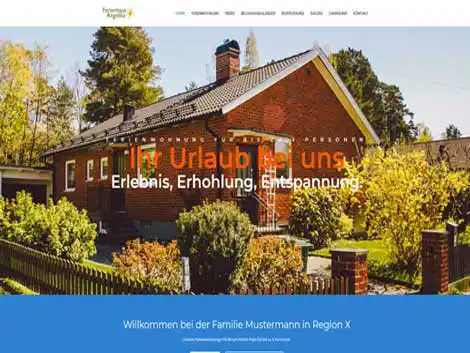 Homepage Vorlage Ferienwohnung