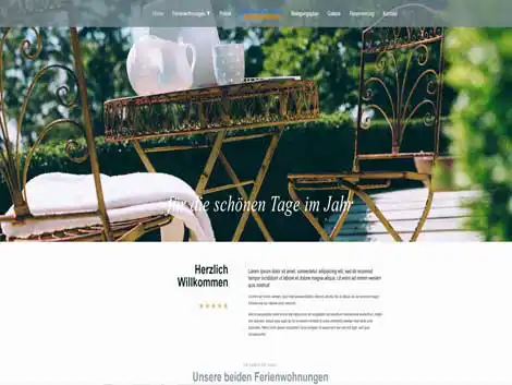 Homepage Demo 2 Ferienwohnungen