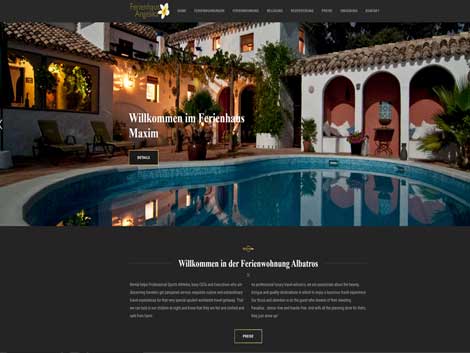 Homepage WordPress Ferienwohnung