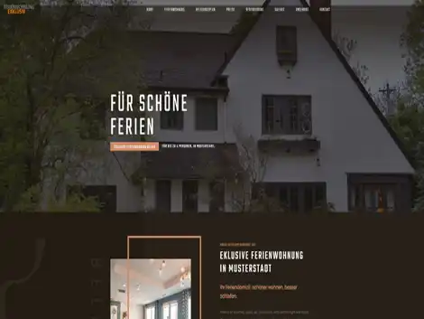 Homepage Demo exklusive Ferienwohnung