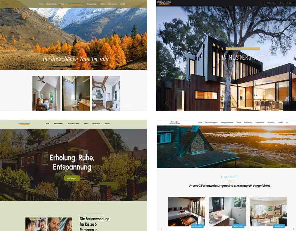 Beispiele Website Ferienwohnung
