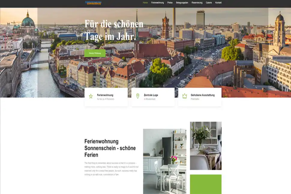 Homepage Demo Ferienwohnung